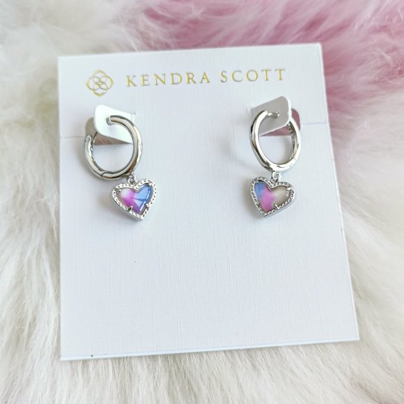 Kendra Scott Jewelry - Silver Ari Heart Watercolor Illusion Earrings